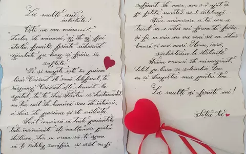 Emoționant! Ce scrisoare a primit, de ziua lui, un medic izolat într-un spital din Capitală: "Trăim vremuri de neimaginat, totul pe lume se schimbă. Dar nu și dragostea mea pentru tine…"
