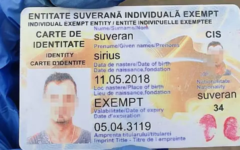 Cum arată buletinul valabil până în 3119, al cetățeanului Suveran Sirius, oprit la un control de rutină în București. Polițiștii l-au trimis la Spitalul Obregia!