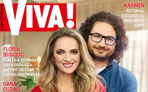 A apărut VIVA! de iulie! Chef Florin Dumitrescu și soția lui, Cristina, dezvăluie detalii neștiute din culisele unei povești de dragoste ca-n filme: "Ne furam câte un pupic, pe ascuns, pe terasă sau în spatele bucătăriei"