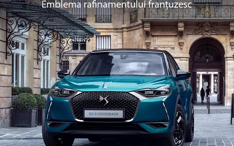 (P) DS 3 CROSSBACK, O NOUĂ EMBLEMĂ A STILULUI HIGH-TECH