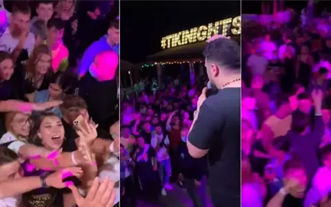 Imagini scandaloase! Sute de persoane s-au înghesuit la concertul lui Tzancă Urganu. Manelistul s-a vindecat de coronavirus recent: ”Gata, s-a dus pandemia”
