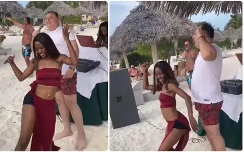 Vali Vijelie, show cu manele și dansatoare exotice pe plajă, în Zanzibar: "De viață ne bucurăm!"