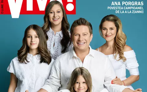 Pavel Bartoș, soția și cele trei fiice, pe coperta VIVA! de Mai. Totul despre viața lor de familie