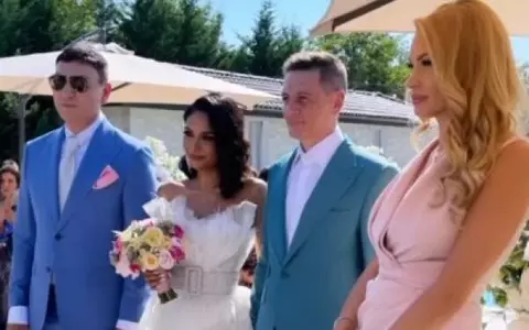 Valentina Pelinel și Cristi Borcea, nași pentru Nasrin Ameri de la Antena Stars. Imagini de la nuntă