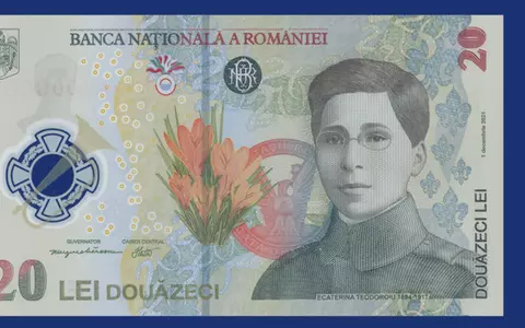 Prima bancnotă din România pe care apare chipul unei femei. Janina Nectara a înceut această campanie