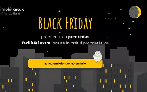 Oferte de Black Friday pe Imobiliare.ro: reducere de 128.000 de euro la achiziția unei vile din nordul Capitalei