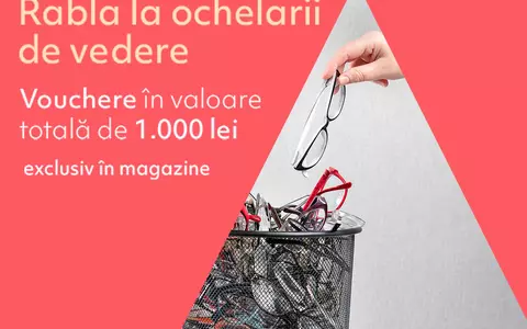 Uită de ochelarii de vedere uzați! Lensa a lansat o nouă ediție „Rabla la ochelarii de vedere”, cu vouchere în valoare totală de 1.000 de lei 