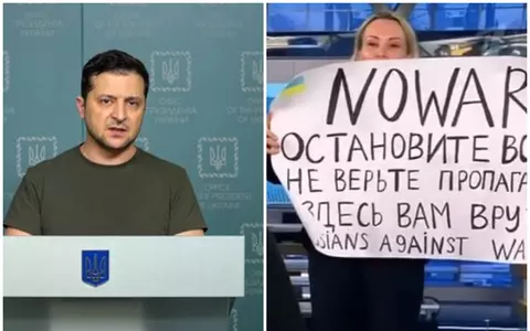Zelenski, mesaj pentru jurnalista care a întrerupt emisiunea cu o pancartă anti-război: "Sunt recunoscător acelor ruşi care..."