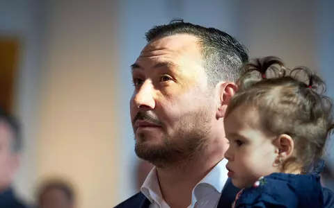 Ștefan Stan și-a botezat fetița. Primele imagini de la eveniment