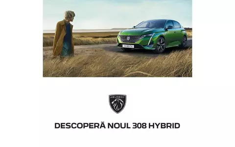 Noul PEUGEOT 308 - primul model ce poartă Noul Logo PEUGEOT