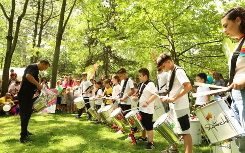 Superchill School, atelier de percuție în parcul IOR din Capitală