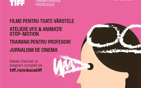 TIFF lansează opționalul de educație cinematografică pentru elevi. Colegiul Național Gheorghe Șincai din Cluj-Napoca devine Școala Pilot