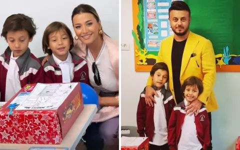 Claudia Pătrășcanu și Gabi Bădălău, împreună alături de copii, în prima zi de școală. Cum s-au fotografiat, în plin proces de divorț: "Așa da!"