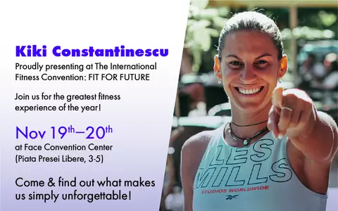 KIKI CONSTANTINESCU, International Trainer Les Mills: Sportul, miscarea in general, sunt parti integrante ale unei vieti bune