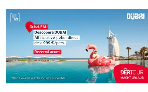 Dubai este destinația ideală pentru vacanța de iarnă. Află cât de puțin te costă o vacanță de 7 zile all inclusive cu zbor inclus!