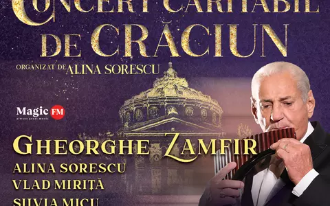 „Concertul Caritabil de Crăciun” reunește artiști români de notorietate pe scena Ateneului Român