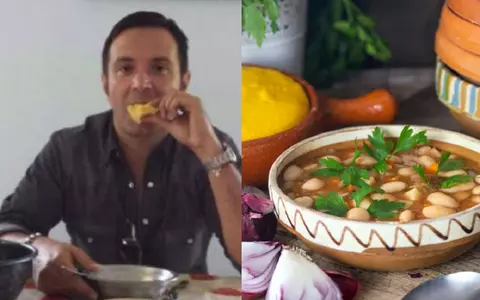 Borș de fasole cu mămăligă, după rețeta de post a lui Daniel Buzdugan