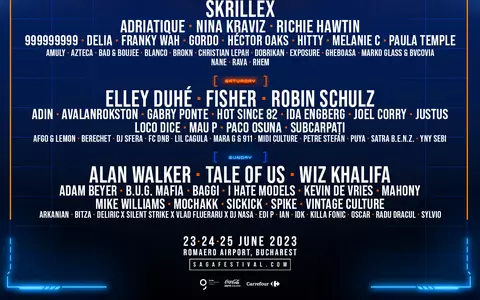 SAGA Festival anunță programul pe zile pentru cea de-a treia ediție: Robin Schulz, Elley Duhe și Vintage Culture printre artiștii care se alătură line-up-ului