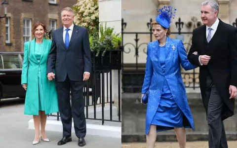 Ținuta purtată de Carmen Iohannis la încoronarea Regelui Charles a provocat un scandal între designeri: „Sper ca data viitoare să fie Cătălin Botezatu alesul și să...”