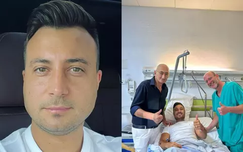 Valentin Sanfira, în scaun cu rotile după ce a suferit un accident în Italia: "Dumnezeu m-a ajutat și am ajuns acasă". Cum se simte artistul în urma operației la picior