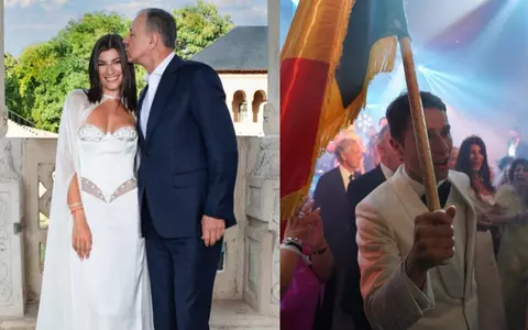 Momente inedite de la nunta Anei-Maria Geoană cu soțul american. Garrett Cayton a fluturat steagul României la evenimentul de 5,5 milioane de dolari, de la Veneția