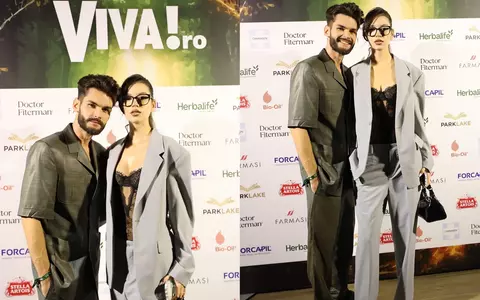 Cleopatra Stratan și Edward Sanda, prima apariție la un eveniment monden, după America Express. Amândoi au venit îmbrăcați în costum la VIVA! Influencers Party 2023