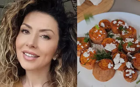 Rețeta de cartofi dulci cu brânză de capră a lui Carmen Brumă