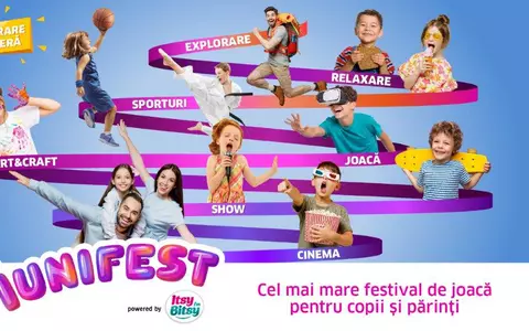 Părinții și copiii sunt așteptați la 1uniFEST, cel mai mare festival de joacă de Ziua Copilului