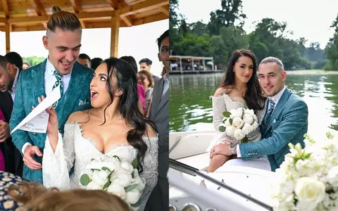 Larisa Iordache și Cristian Chiriță s-au căsătorit civil: „Suntem făcuți unul pentru altul”. Ceremonia a avut loc la Snagov, iar mirii au sosit într-o barcă / Sandra Izbașa și Cătălina Ponor s-au numărat printre invitați