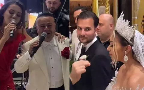 Adrian Minune a cântat la nunta fiicei sale, Adriana: "E cea mai fericită". Karmen, sora ei, a plâns la eveniment, pe scenă, în timp ce interpreta valsul mirilor