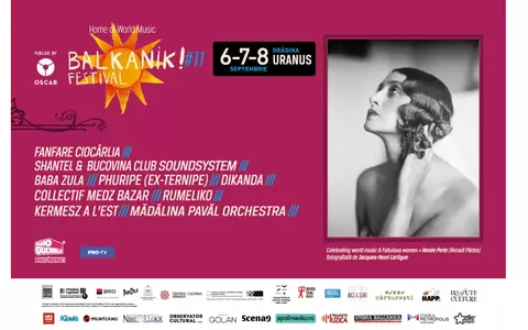 Balkanik Festival – Home of World Music, între 6 și 8 septembrie la Grădina Uranus: trei zile și trei nopți de concerte și povești