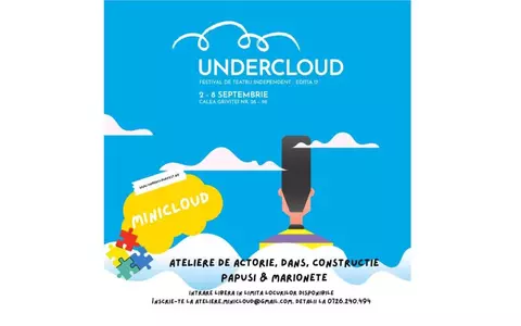 Educație timpurie în domeniul artelor spectacolului la MINICLOUD, în cadrul Festivalului de Teatru Independent UNDERCLOUD 2024