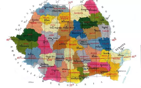 Prin ce orașe din România trece paralela 45