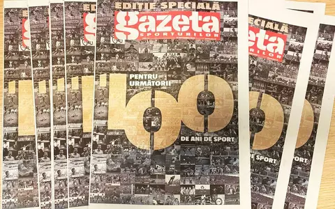 100 de ani de la primul număr Gazeta Sporturilor. Ediția specială a ziarului este distribuită GRATUIT, împreună cu Libertatea