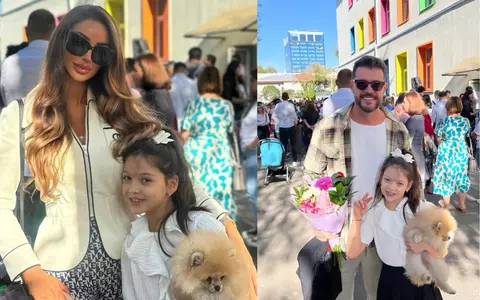 Bianca Drăgușanu și Victor Slav și-au însoțit fiica în prima zi de școală! Sofia e în clasa a doua și învață la stat: "Sunt genul de mamă care își permite să își ducă copilul la o școală privată, dar..."