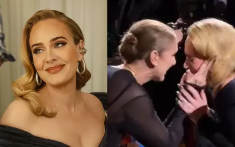 Adele a izbucnit în lacrimi la un concert din Los Angeles, când a văzut-o pe Celine Dion în public. A coborât imediat s-o îmbrățișeze: „Părea cu adevărat că îi înmâna cheia cu mândrie”