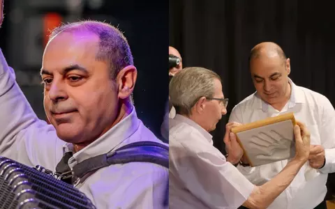 Emy Drăgoi, alias „Regele acordeonului”, performanță deosebită în Italia. Amprentele mâinii lui drepte au ajuns într-un muzeu: „O răsplată a muncii, a talentului. Se întâmplă o dată în viața unui artist să scrie istorie”