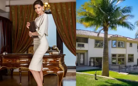 Cum arată vila din America în care Monica Gabor locuiește cu Mr. Pink. Are cinci dormitoare, piscină și picturi cu figuri religioase, cumpărate special pentru ea