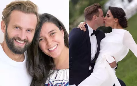 Imagini de la nunta lui Sorin Brotnei cu soția lui, Ramona: mireasa a purtat o rochie mulată și a ales un buchet simplu / Au făcut nunta după patru luni de relație