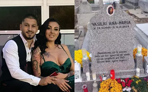 Cum arată mormântul Anei Maria Vasiliu, soția lui Gabriel Vasiliu, la două luni de când a fost omorâtă. Ce a apărut pe cruce: „Dumnezeu să te așeze într-un loc special, de unde să ne veghezi”