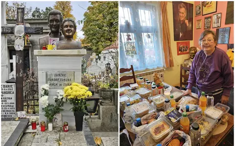 Anca Pandrea a făcut pomană de 12 ani pentru regretatul Iurie Darie. De ce nu a mers la cimitir și ce a pus în pachetele pe care le-a împărțit: ”Nu aveam cum să ies din casă din cauza frigului, doar știți că umblu și cu oxigenul după mine...”/ EXCLUSIV
