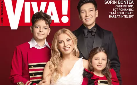 Elena Gheorghe și soțul Cornel Ene, pictorial de familie alături de fiul și fiica lor, pe coperta VIVA! de decembrie: "Ne facem timp pentru noi, oricât de aglomerați sau obosiți am fi. Vrem să le insuflăm și copiilor noștri..."