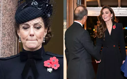 Kate Middleton, vizibil emoționată la a doua apariție publică, după tratamentul pentru cancer: „Curajoasa Kate, înapoi la datorie” / A purtat o ținută neagră, cu accesorii cu semnificație aparte