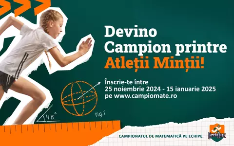 Start CampioMATE 2025: înscrierile în Campionatul de matematică pe echipe au început