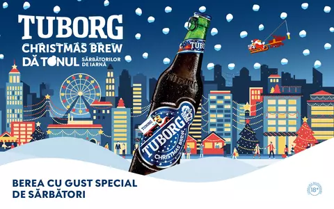 Tuborg Christmas Brew, berea oficială a Crăciunului  dă și anul acesta tonul sărbătorilor de iarnă