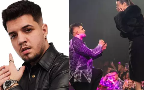 Babasha a cerut-o în căsătorie pe Mălina Ciubotariu, iubita lui, chiar pe scenă: „Mulțumesc pentru liniște și pentru mărirea familiei mele”/ Cei doi vor deveni părinți în câteva luni