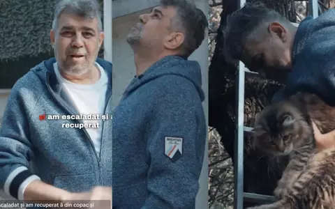 Marcel Ciolacu a îmbrăcat un pulover de 4 mii de euro când a ieșit în curte să-și salveze pisica dintr-un copac. Cum au reacționat fanii, pe Tik Tok