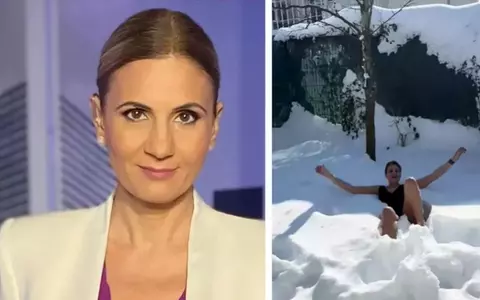 Anca Alexandrescu s-a filmat în costum de baie, în zăpadă, după modelul Cristelei Georgescu: "Pentru cei care m-au jignit vreau să spun că îmi port cu mândrie vârsta!"
