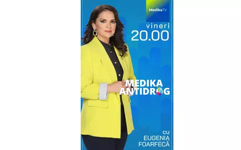 Medika Antidrog, cea mai nouă emisiune de la Medika TV, este prezentată de Eugenia Foarfecă