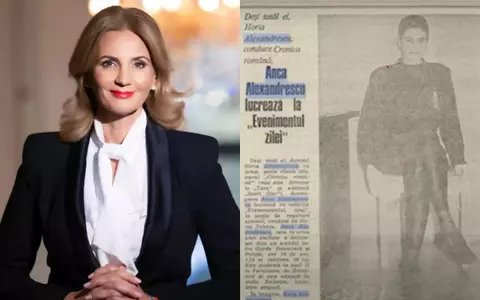 Cum arăta Anca Alexandrescu la începutul carierei. Avea 20 de ani când s-a angajat în presă, purta ținute sexy și avea părul șaten